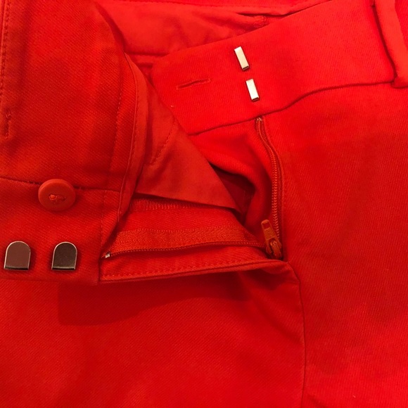 Loft 4P Marisa Skinny Pants in Orange/Cherise - Picture 3 of 6